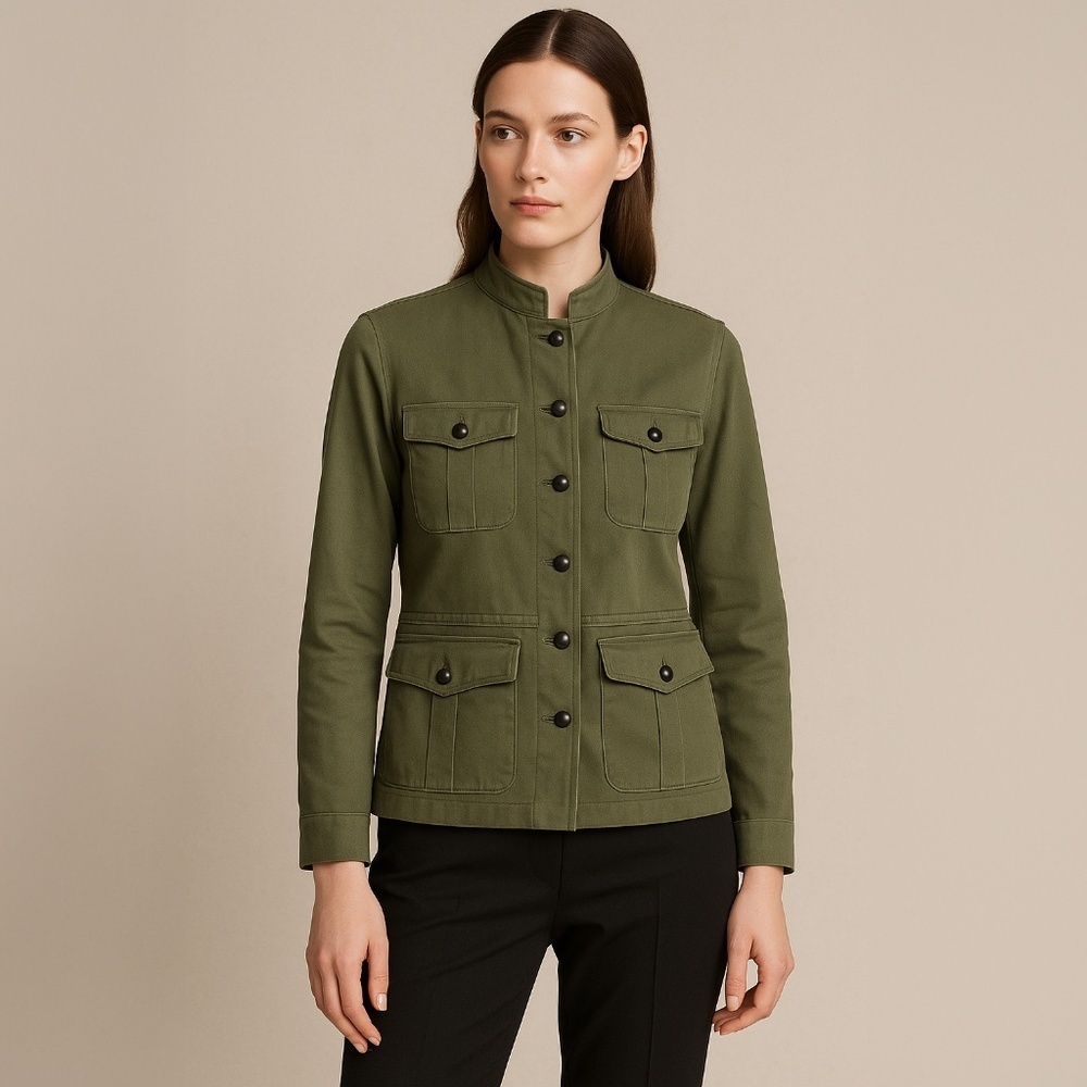 Geoffrey Beene Olive Utility Jacket